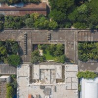 Legacy Park Top View Drone Shot.